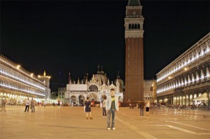 Markusplatz in der Nacht Markusplatz