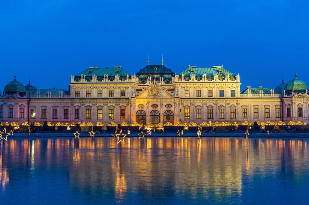 Wien Schloss Belvedere Weihnachten