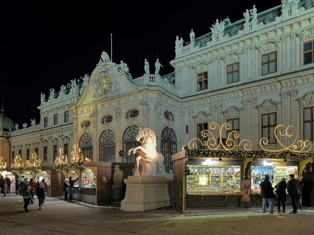 Wien Schloss Belvedere Weihnachten