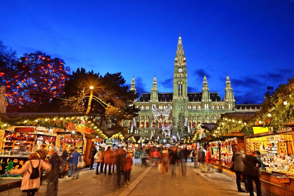 Weihnachtsmarkt am Rathaus in Wien