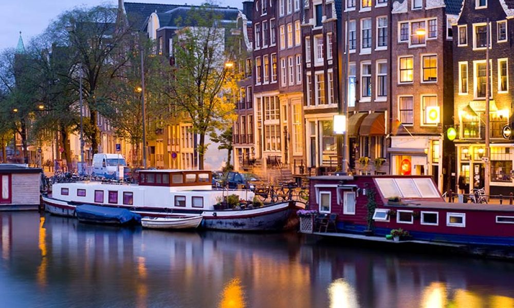 Die historische Altstadt Amsterdams