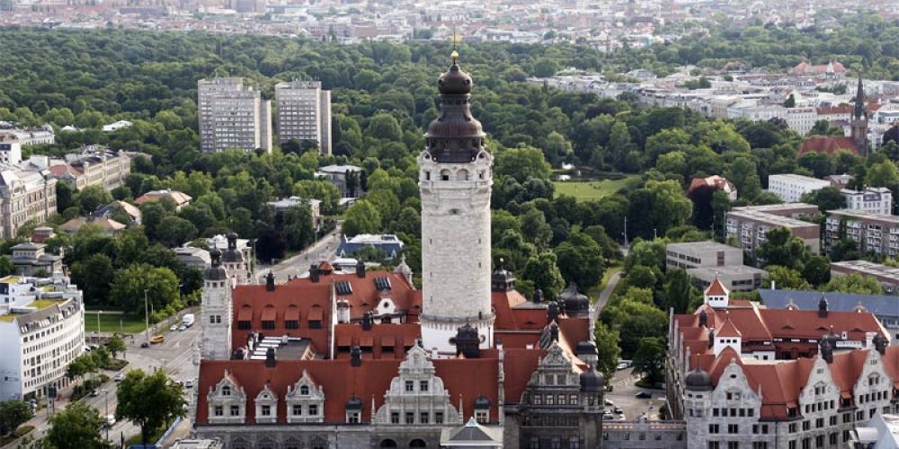 Leipzig auf die Dächer geschaut