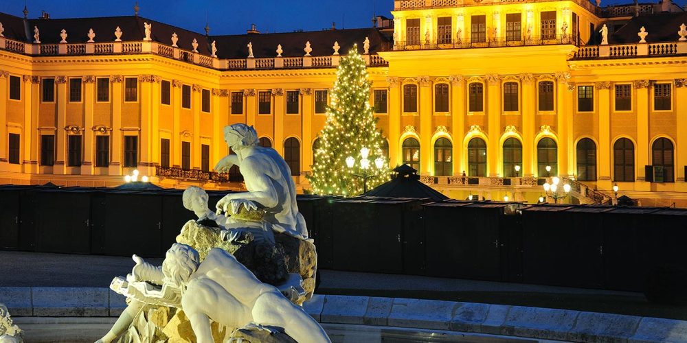 Weihnachtsmarkt auf Schloss Schönbrunn in Wien