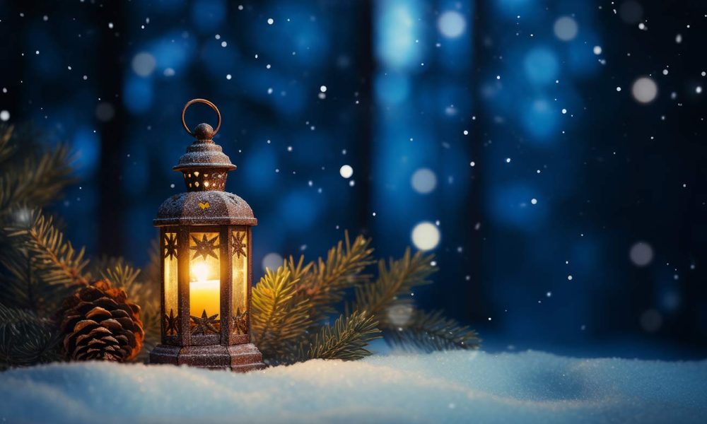 laterne weihnacht schnee