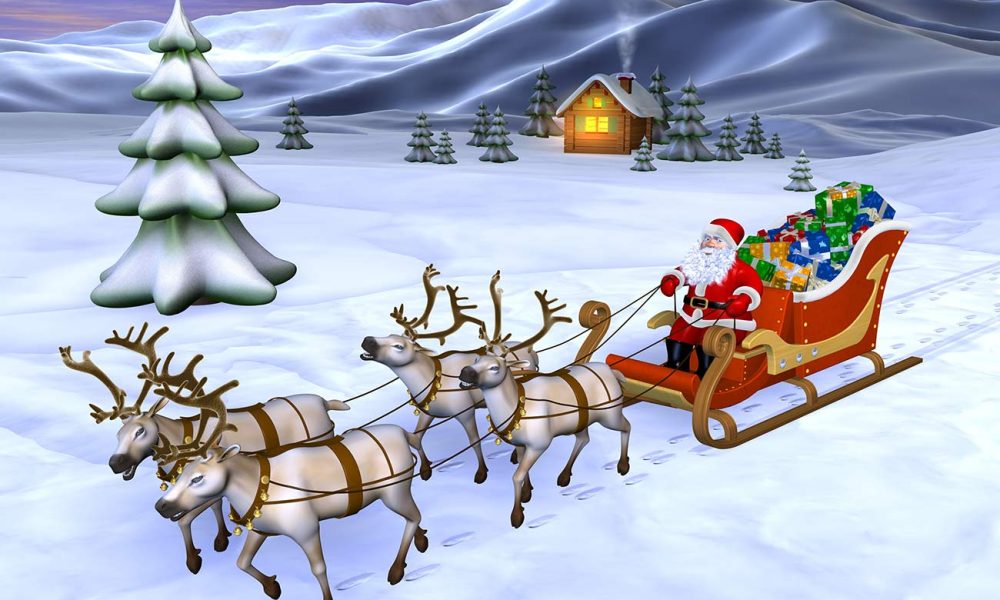 Weihnachtsmarkt Schlitten